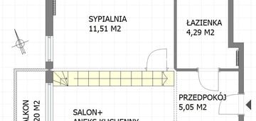 Nowe 2 pokojowe z dużą antresolą ul. stawowa.