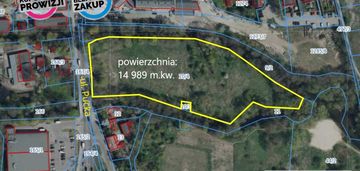 Działka otoczona rzeką w centrum redy.