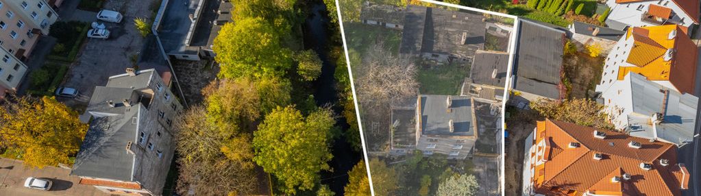 Dom z dużą działką nad rzeką w centrum ostródy