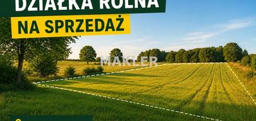 Działka rolna-malownicza okolica-dobrcz