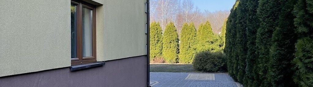 Dom wolnostojący, dwulokalowy z 2 garażami.