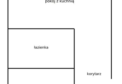 Salon z aneksem i sypialnia, do remontu