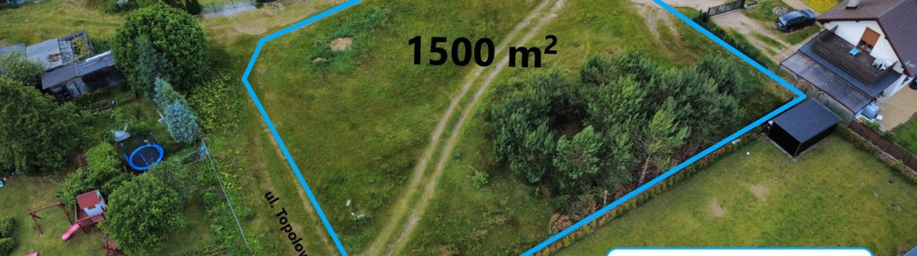 Działka budowlana 1500 m² z warunkami zabudowy