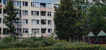 Centrum, borek, niski blok zieleń wokoło do remontu