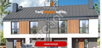 Nowoczesny bliźniak z garazem dz.8 a