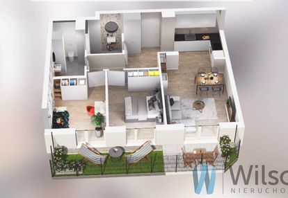 Mieszkanie 66,84 m2 z ogródkiem 40 m2 ; ursus