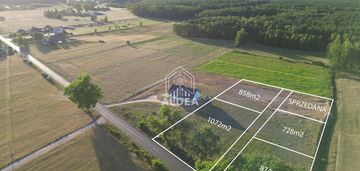 Działki budowlane blisko bydgoszczy 728-1072m2