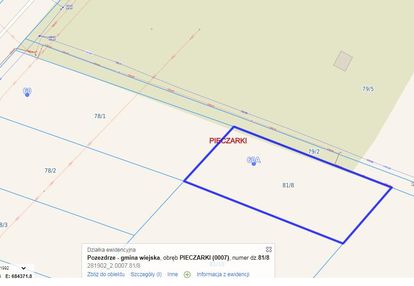 Działka bud. pieczarki gm pozezdrze