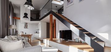 Dwupoziomowe kamienica parking park skaryszewski