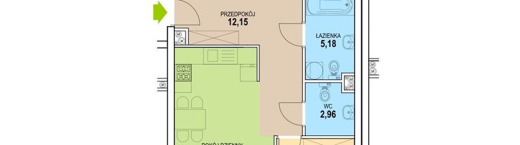 Przestronne mieszkanie - stan deweloperski
