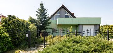 Dom z tarasem i ogrodem w środzie śląskiej