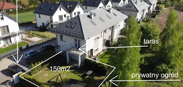 4 sypialnie + 150 m2  ogrodu - 15 min mokotów