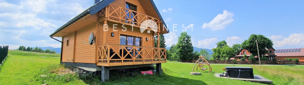 Dom z drewna z dużą, widokową działką nowa cena