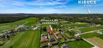 Działka budowlana 1302 m², media, szkoły, natura.