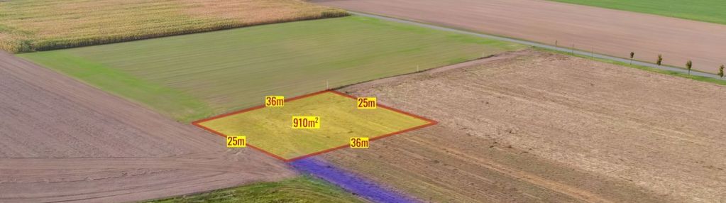 Działka budowlana sieraków śląski 910m2