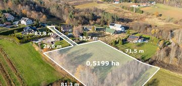 Budowlane 52 ary - spokojna i zielona okolica