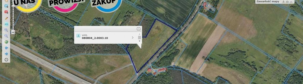 Działka pod magazyny przy a2