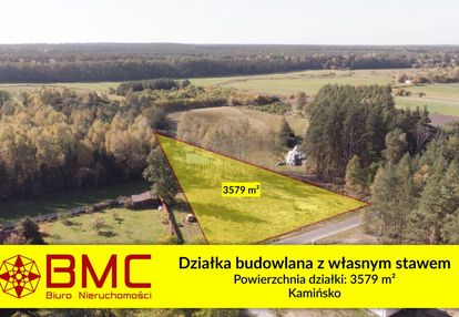 Działka budowlana z własnym stawem kamińsko 3579m2