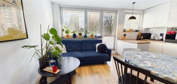 3 pokoje - balkon - wyposażone