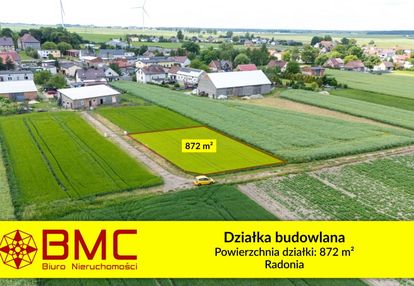 Działka budowlana radonia 872m2 woda prąd