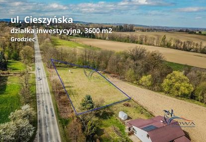 Działka pod budowę hali przy drodze