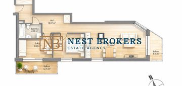 Nowe mieszkanie z trójstronnym układem p. czerwony