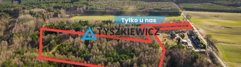 Działka o pow. 3,4287 ha wsród lasów i jezior