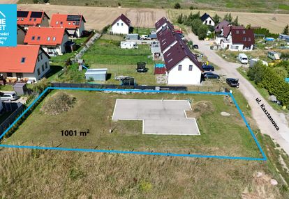 Działka 1001 m² z rozpoczętą budową domu 155 m2