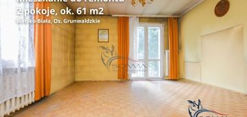 Przestronne mieszkanie do remontu|os. grunwaldzkie