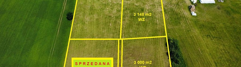 Działka siedliskowa 5 km od rynku w tykocinie.