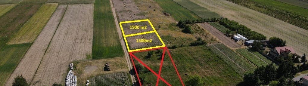 Budowlana działka o  pow. 1500m2 krępa