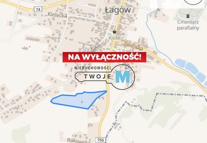 Duża, atrakcyjna działka na wzgórzu w łagowie