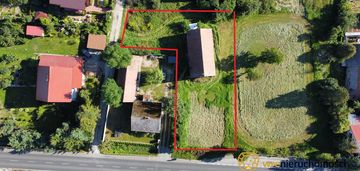 Działka budowlana z budynkiem gospodarczym!