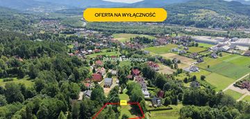 Pcim - przepiękna widokowa działka budowlana 14 ar