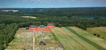 Działki 50 m od jeziora, świetna lokalizacja