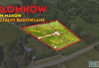 Słomków, gmina maków kompleks 5działek budowlanych