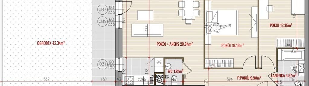 Ogród, komórka lokatorska w cenie.
