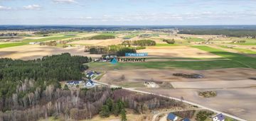 Działka 2458 m² z wz na 2 domy 5 km od jeziora