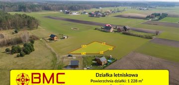 Działka rekreacyjna pawełki 1228m2  las cisza