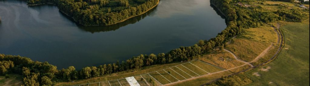 Działki nad jeziorem raduń obok pole golfowe