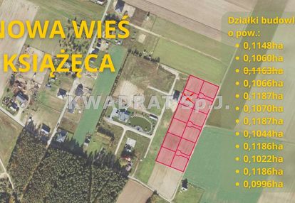 Działka bodowlana o pow. 1022m2 nowa wieś książęca