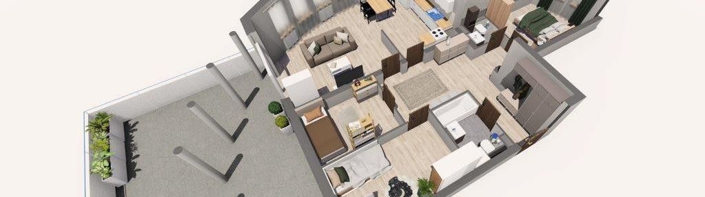 Mieszkanie + tarasy 71 m2