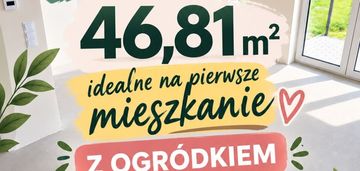 Nowe osiedle - piękne - 2 pokoje z ogródkiem