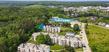 Kompaktowe mieszkanie na osiedlu z prywatnym lasem