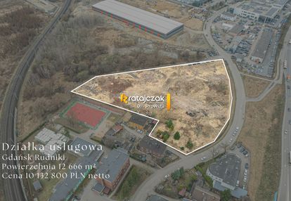 Działka budowlana 1,26 ha p/u - gdańsk rudniki