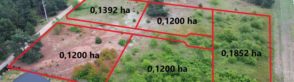 Działka na podolu przy sąsiedztwie lasu