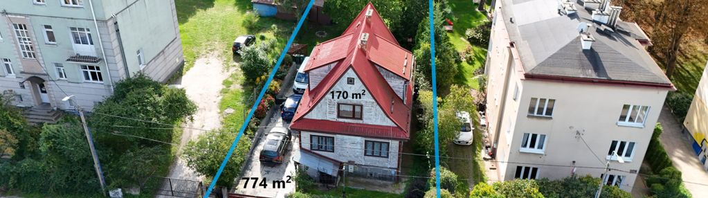 Dom z 1934, działka 774 m², potencjał inwestycyjny