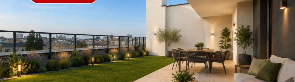 Apartament 2-poziomowy z tarasem na dachu!