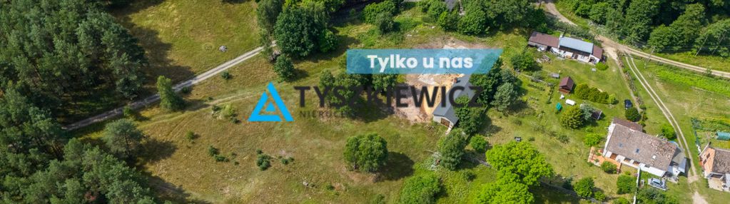 Piękna działka we wsi dzików przy lesie i rzece