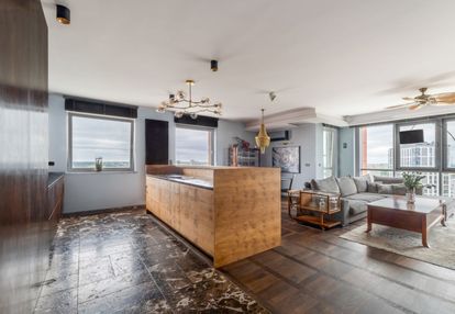 Apartament z widokiem na panoramę centrum warszawy